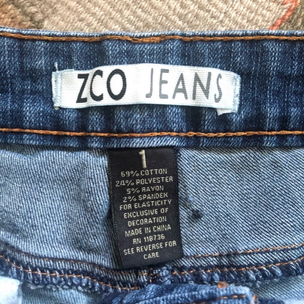 ZCO Cut Off Jean Shorts In Multicolor Blue Women’s Size 1